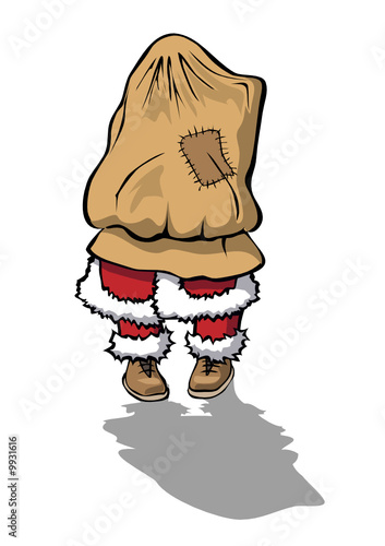 Weihnachtsmann im Sack
