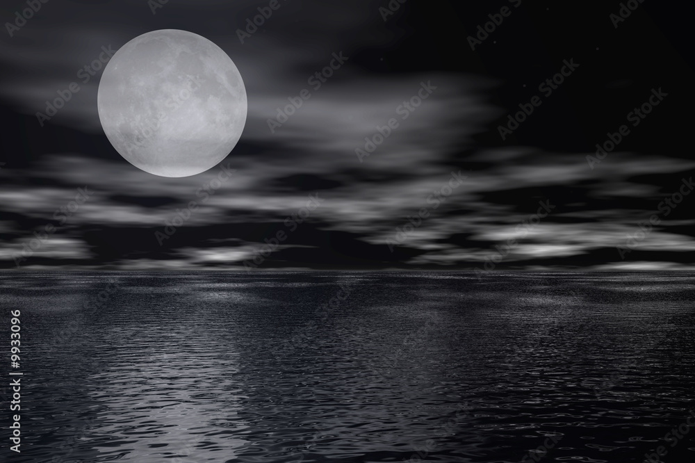 Fototapeta premium paysage de nuit