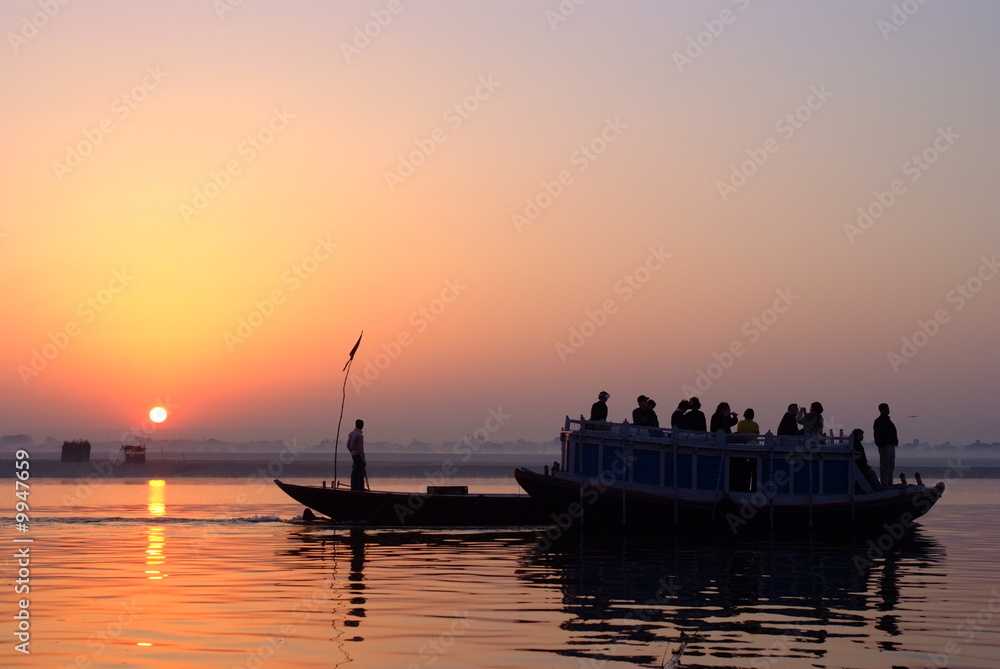 sunrise of the Ganges