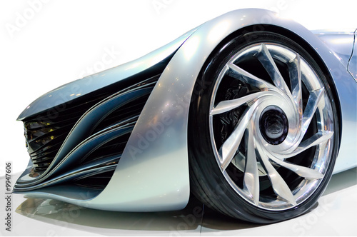 Angle view of the concept car
