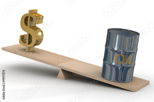 Cost of oil stocks. 3D image.