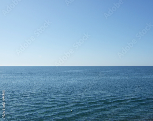 sea, blue sky and horizon