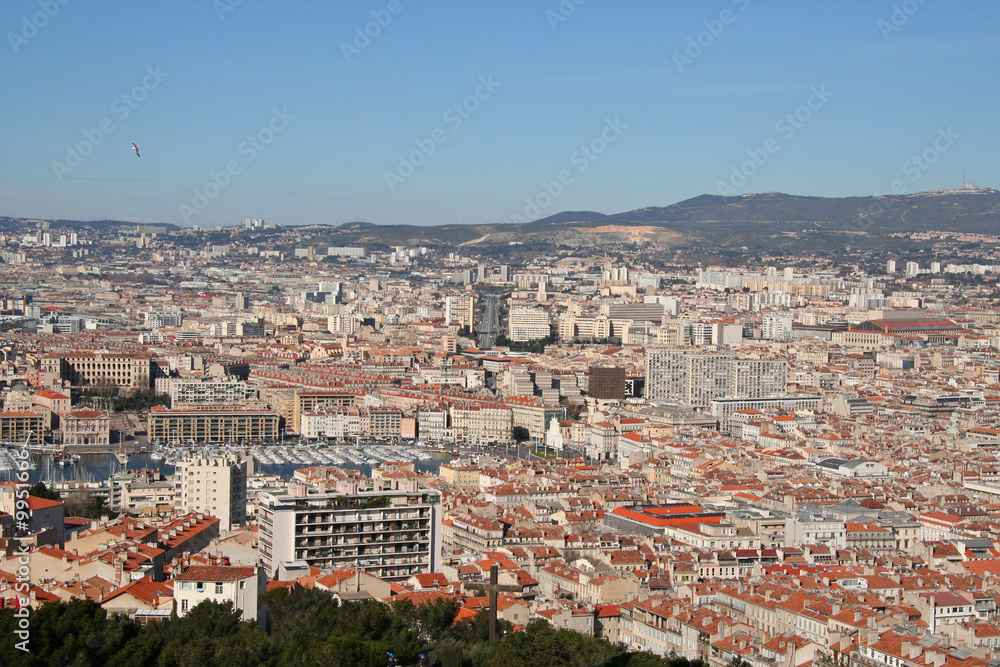 Une vue générale de Marseille