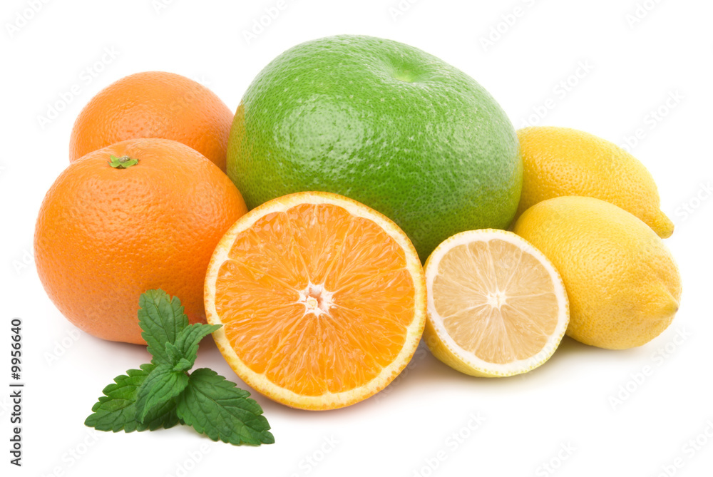 Citrus collection. Grapefruit or pamela, orange, lemon. Citrus collection. Grapefruit or pamela, orange, lemon.