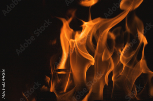 Abstract Macro of Flames Background © Andy Dean