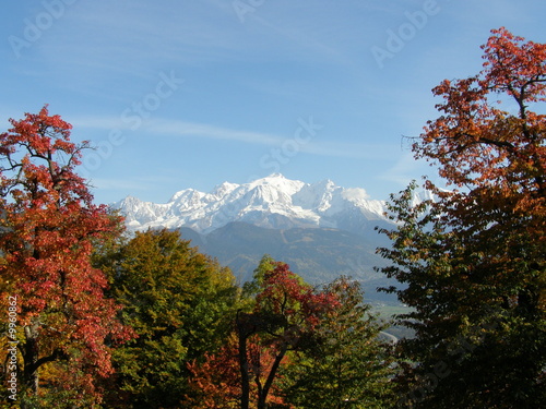 Mont blanc en automne