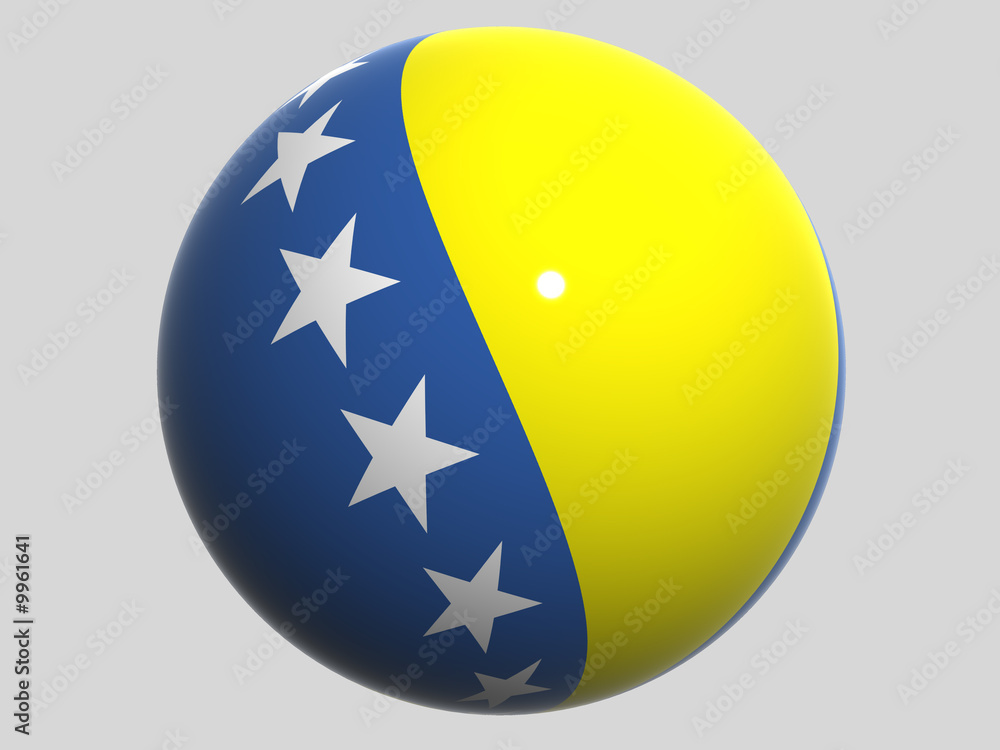 National Flag. Bosnia and Herzegovina National Flag. Bosnia and Herzegovina