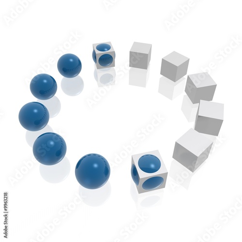 amalgamation (blue and silv...