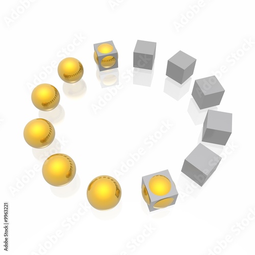 amalgamation (gold and silv...