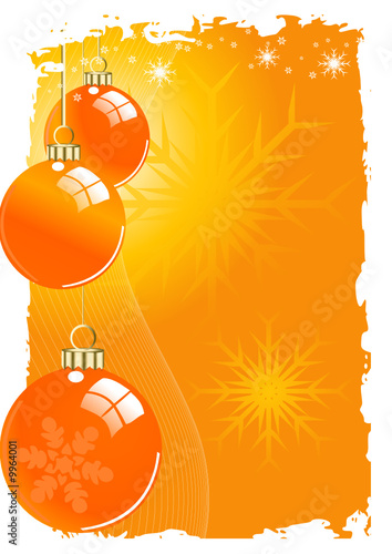 arrière-plan orange de Noël