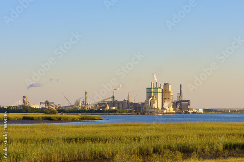 Paper mill in a marsh