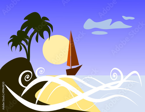 Sea and tree
