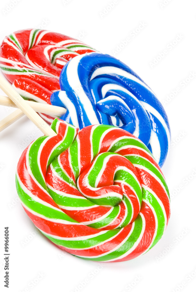 Lollipops Isolated on White