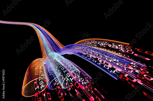 Fototapeta Naklejka Na Ścianę i Meble -  binary code data. Halucinogenic version.