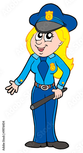 Cute policewoman