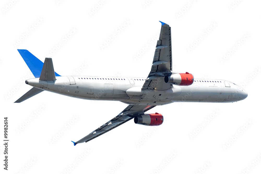 Obraz premium A plane isolated on a clean white background
