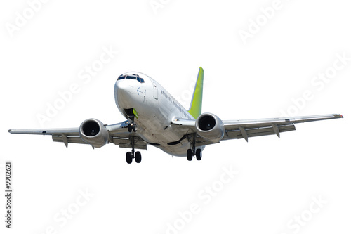 Plane isolated on a clean white background.