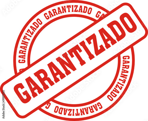 sello rojo con texto de garantizado