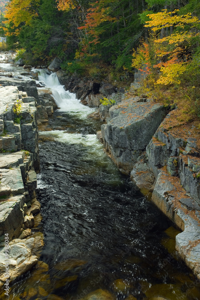 Obraz premium Rocky Gorge Falls along the Swift River.NH