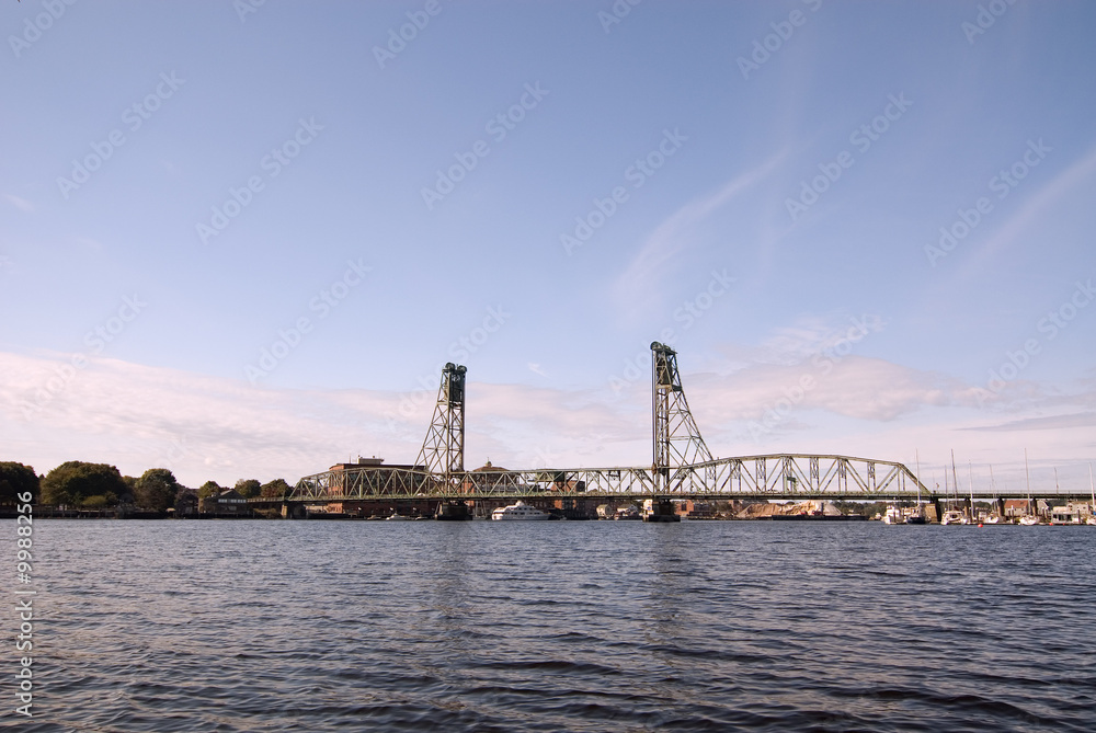 Memorial bridge in Portsmouth New Hampshire.