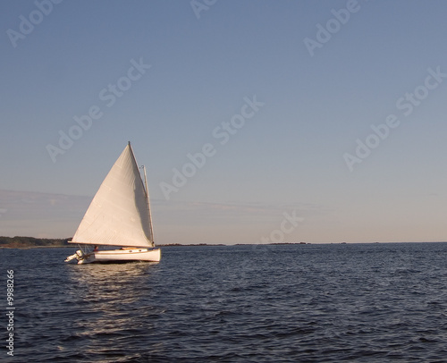 Sailboat on the ocean.