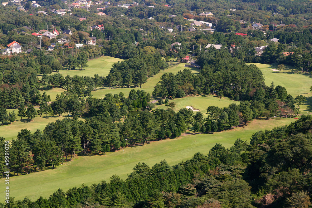 Golf course aerial view 1