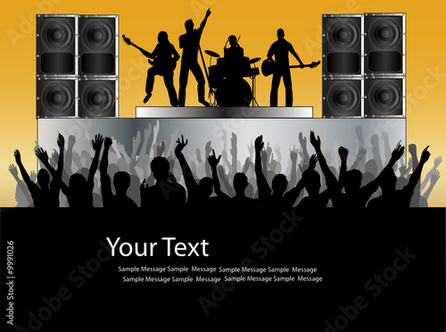 Rock Concert Vector Flyer