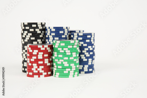 Amount of variable poker chipes photo