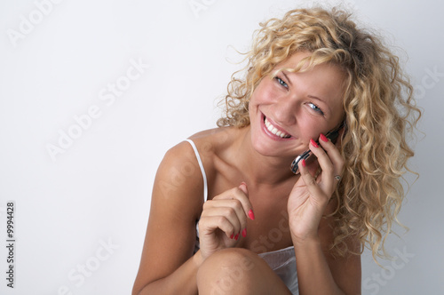 beauty glamour sexy blonde on white background