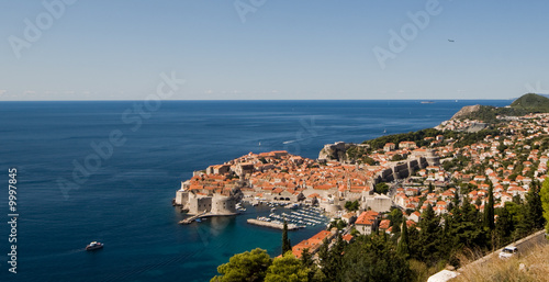 View of Dubrovnik, old town in Croatia