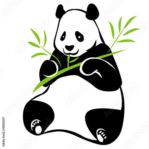 Illustration of sitting panda