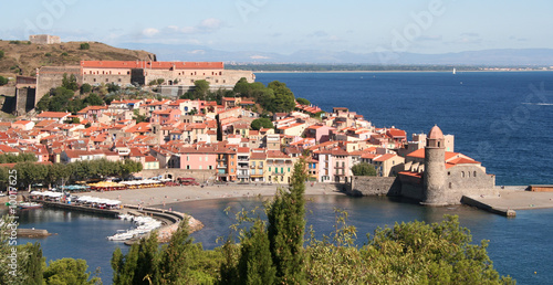 Obraz na płótnie collioure vu du moulin
