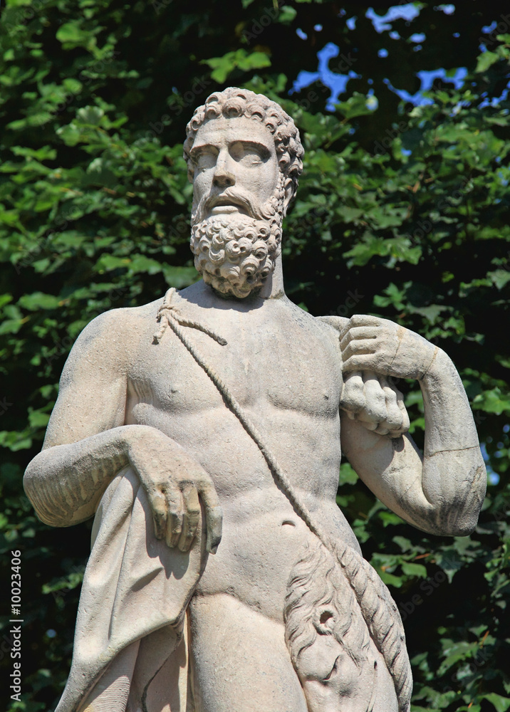 he statues in the garden of Mirabell palace in Salzburg