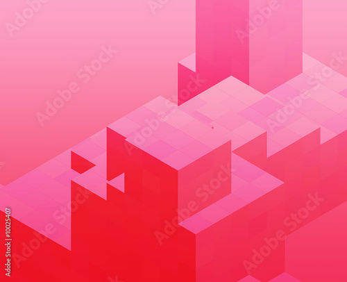 Abstract illustration wallpaper of geometric shape cubes