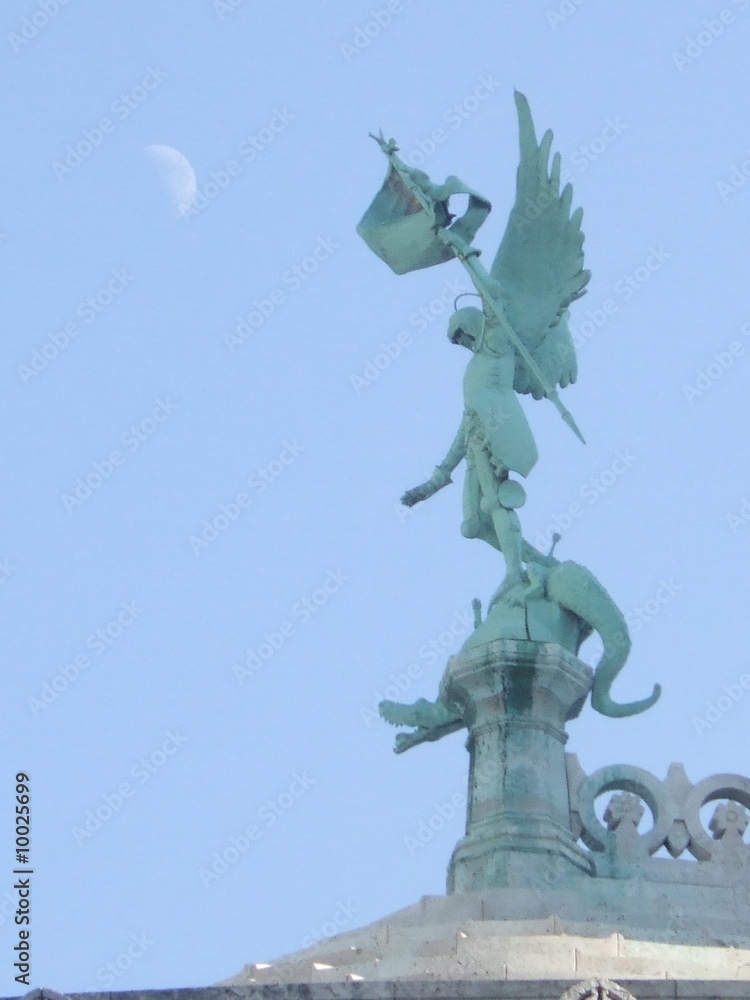 Fototapeta premium ange et lune