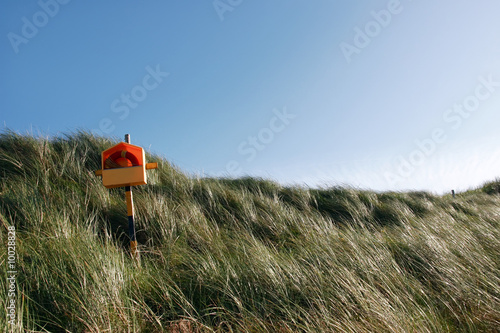 a lifebuoy on the coast of kerry Ireland