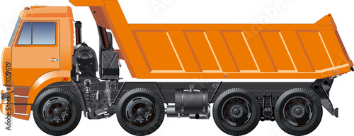 Vector dump truck