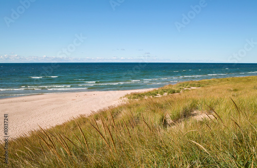 Lake Michigan beach at Tunnel Park  Michigan