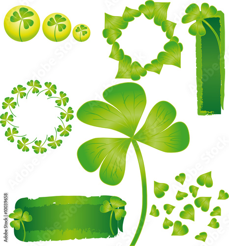 Trèfle à quatre feuilles, St Patrick's four leaf clover