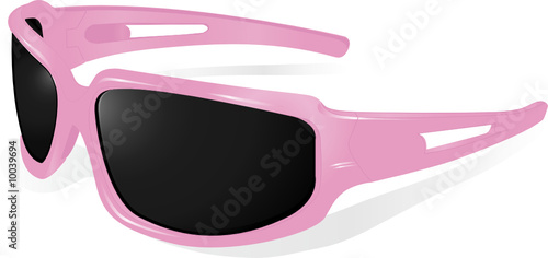 Pink sunglasses, lunettes de soleil roses