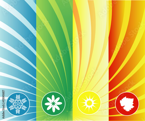 four seasons background can be used separately or as whole