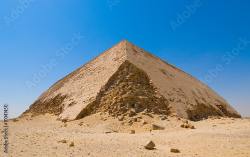 Bent pyramid at Dahshur  Cairo  Egypt