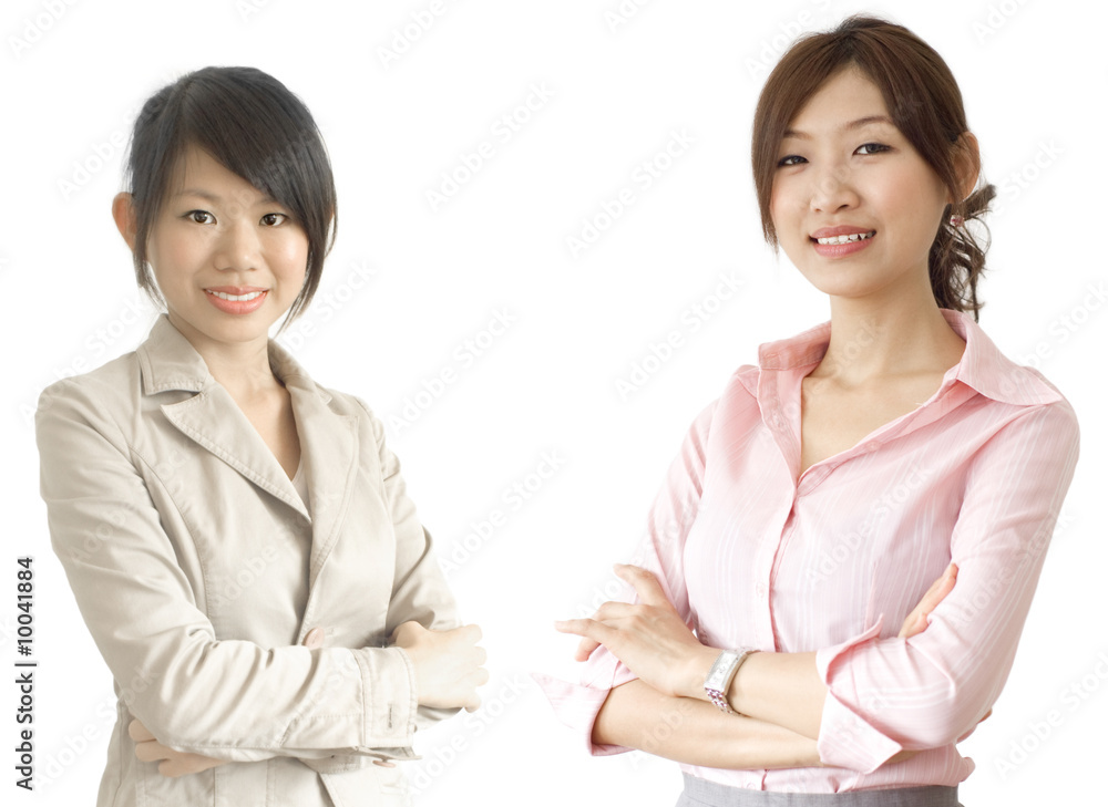Asian business woman, focus on the pink shirt women. Asian business woman, focus on the pink shirt women.