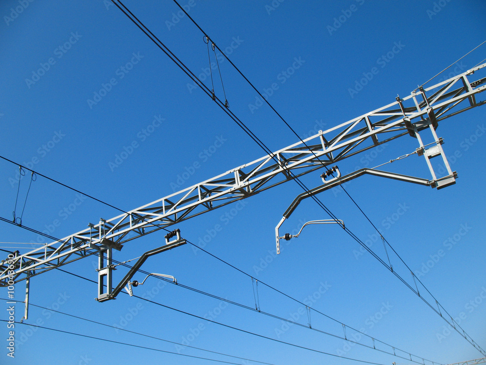 Tendido eléctrico de una vía férrea