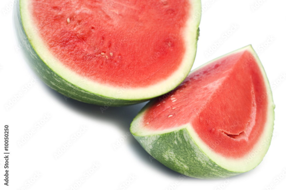 slice watermelon on white background slice watermelon on white background