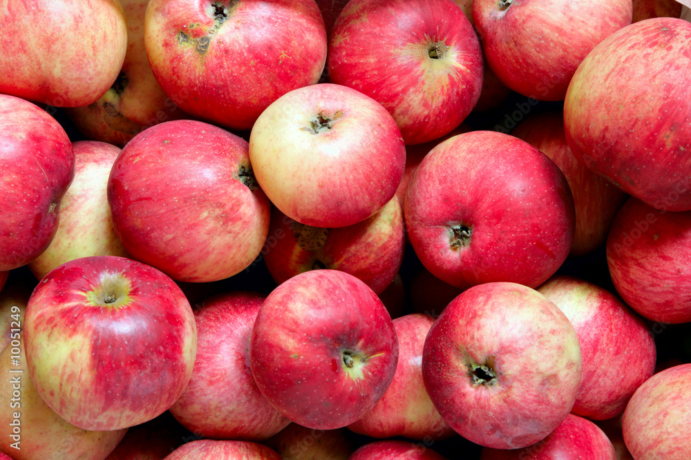 Heap of red ripe apples, may be used as background Heap of red ripe apples, may be used as background