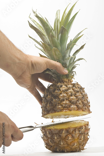 delicious fresh pineapple natural isolated on a white background