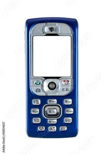 Wallpaper Mural Mobile phone isolated on white background Torontodigital.ca