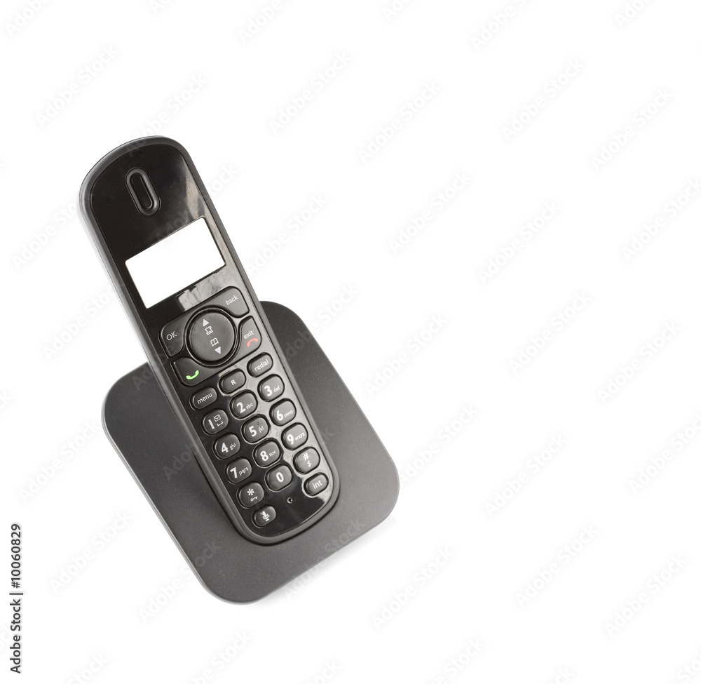 dect cordless phone isolated on withe background dect cordless phone isolated on withe background