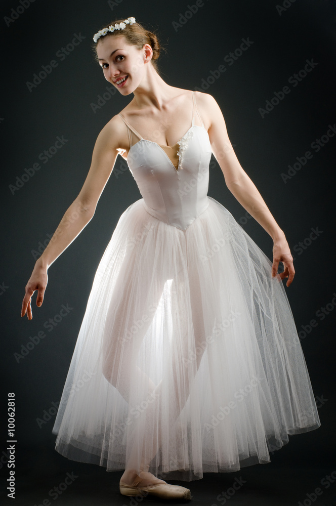 a young wonderful ballerina is dancing gracefully a young wonderful ballerina is dancing gracefully